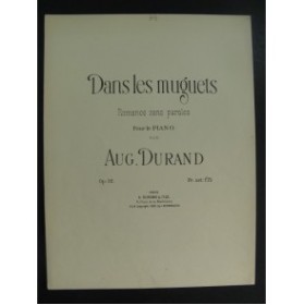 DURAND Auguste Dans Les Muguets Piano