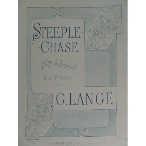 LANGE G Steeple-Chase Piano