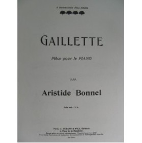 BONNEL Aristide Gailette Piano