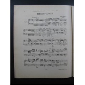 SCHMOLL Anton Scherzo Caprice Dédicace Piano 1906