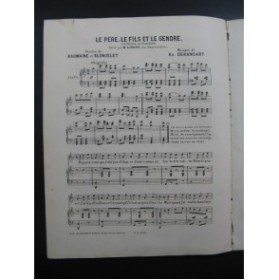DERANSART Ed. Le Père, le Fils et le Gendre Chant Piano ca1880