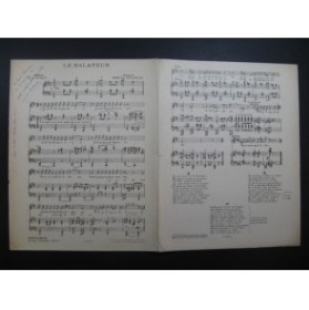DELANNOY Marcel Le Balayeur Chant Piano Dédicace 1937
