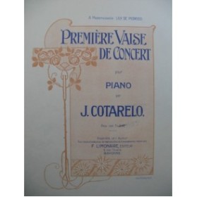COTARELO J. Première Valse de Concert Piano