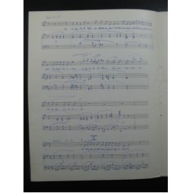 MOUGNEAU Roger Trois Quatrains Manuscrit Chant Piano