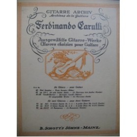CARULLI Ferdinando 12 Romances op 333 II Guitare