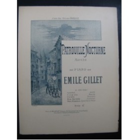 GILLET Emile Patrouille Nocturne Piano