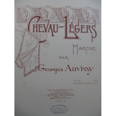 AUVRAY Georges Chevau-Légers Piano