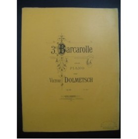 DOLMETSCH Victor Barcarolle Piano