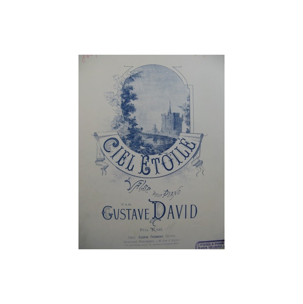 DAVID Gustave Ciel étoilé Piano