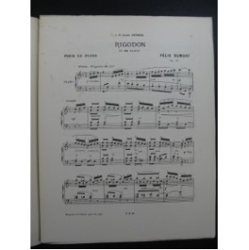 DUMONT Félix Rigodon Piano