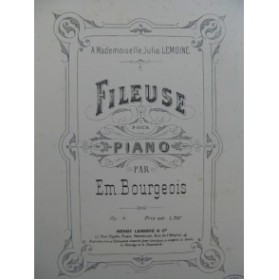 BOURGEOIS Em. Fileuse Piano