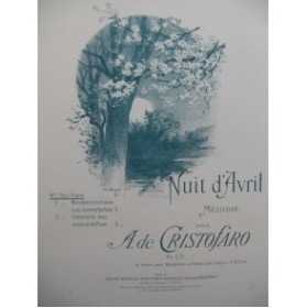 DE CRISTOFARO A. Nuit d'Avril Piano