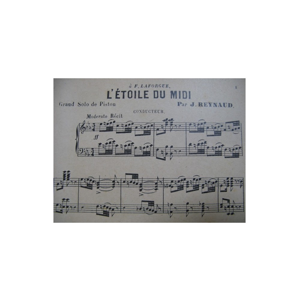 REYNAUD Joseph L'étoile du Midi Orchestre 1915