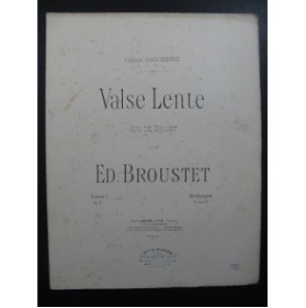 BROUSTET Ed. Valse Lente Piano