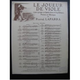 LAPARRA Raoul Le Joueur de Viole No 1 Piano 1926