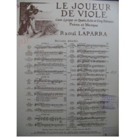 LAPARRA Raoul Le Joueur de Viole No 17 Piano 1925
