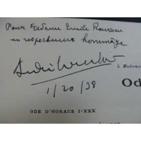 CUVELIER André-Marie Chansons pour Hélène No 2 Dédicace Chant Piano 1938