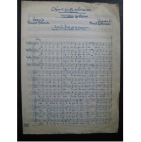 DELCOURT François PELLEMEULLE Ed. Chant des Gueules Noires Manuscrit 1947