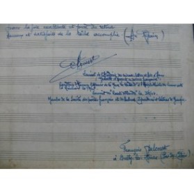 DELCOURT François PELLEMEULLE Ed. Chant des Gueules Noires Manuscrit 1947