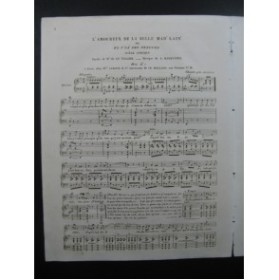 MARQUERIE A. L'amoureux d'la Belle Mad'leine Chant Piano ca1830