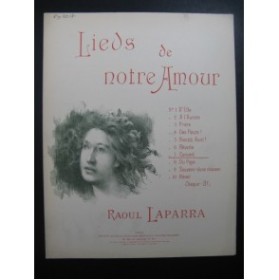 LAPARRA Raoul Lieds No 7 Concert Chant Piano