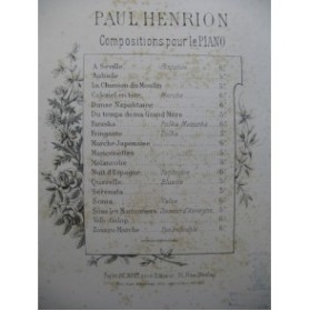 HENRION Paul Zouzou-Marche Piano