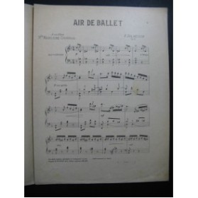 DOLMETSCH V. Air de Ballet Piano
