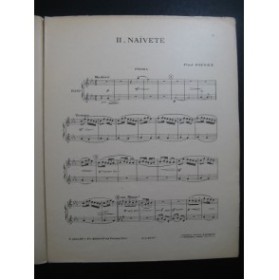 FIÉVET Paul Naïveté Piano 4 mains