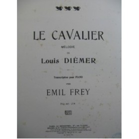 DIEMER Louis Le Cavalier Piano