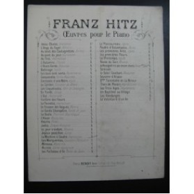HITZ Franz La Machine à Coudre Piano