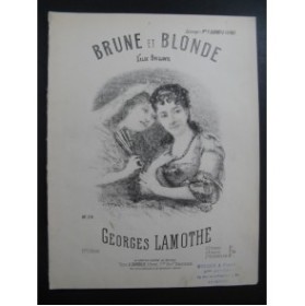 LAMOTHE Georges Brune et Blonde Piano