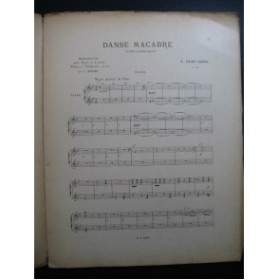 SAINT-SAËNS Camille Danse Macabre Piano 4 mains