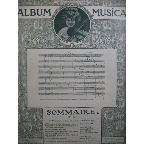 Album Musica No 53 Piano ou Chant Piano 1907