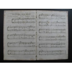 LORET Clément Etude No 3 sans pédales Orgue ca1850