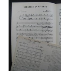 MAILFAIT H. Derrière la Caserne Chant Piano 1920