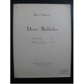 DELANNOY Marcel Ballade des Vingt Mineurs Chant Piano Dédicace 1935