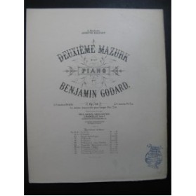GODARD Benjamin Deuxième Mazurk Piano