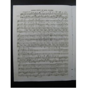 PUGET Loïsa Adieu Tout ce que j'aime Piano Chant 1838