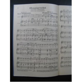 CASADESUS Francis Trois Chansons Limousines Dédicace Chant Piano 1936