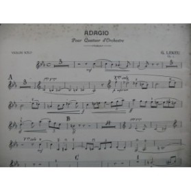 LEKEU Guillaume Adagio Quatuor d'Orchestre
