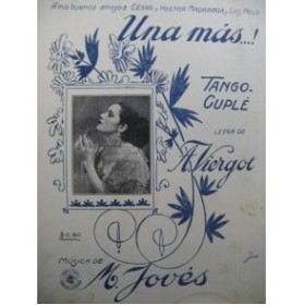 JOVÈS Manuel Una Mas Tango Dédicace Piano 1921