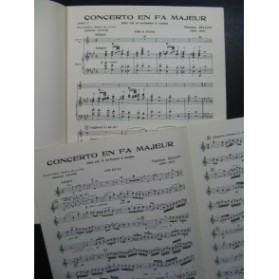 BELLINI Vincenzo Concerto en Fa Majeur Piano Cor 1975