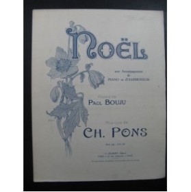 PONS Charles Noël Chant Piano ou Harmonium Dédicace 1925