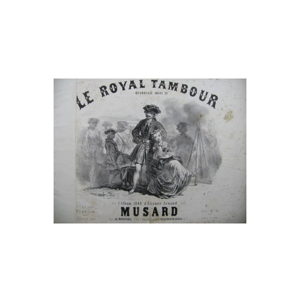 MUSARD Le Royal Tambour Piano 1848