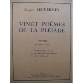 LEGUERNEY Jacques A sa Maîtresse Chant Piano 1946