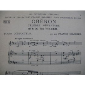 WEBER Obéron Ouverture Orchestre 1922