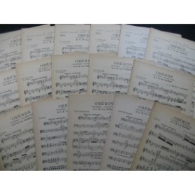 WEBER Obéron Ouverture Orchestre 1922