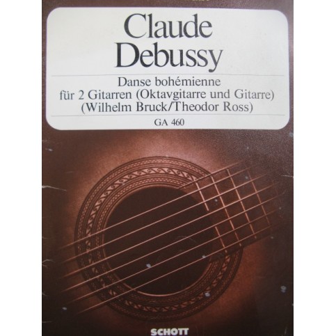 DEBUSSY Claude Danse Bohémienne 2 Guitares 1979