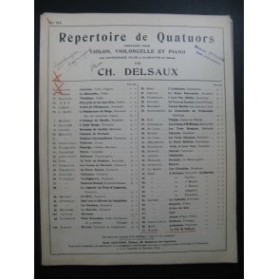 RABAUD Henri La Fille de Roland Trio Piano Violon Violoncelle 1904