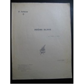 ARBEAU P. Poème Slave piano